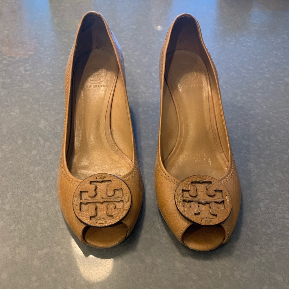 Tory Burch Sally 2 peep toe wedges